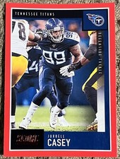 2020 Panini Score Football Red Foil Parallel #120 Jurrell Casey Tennessee Titans