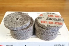 (10) 3M Scotch Brite EXL Unitized Deburring Wheel 8A Coarse 2” x 1/4” x 1/4”