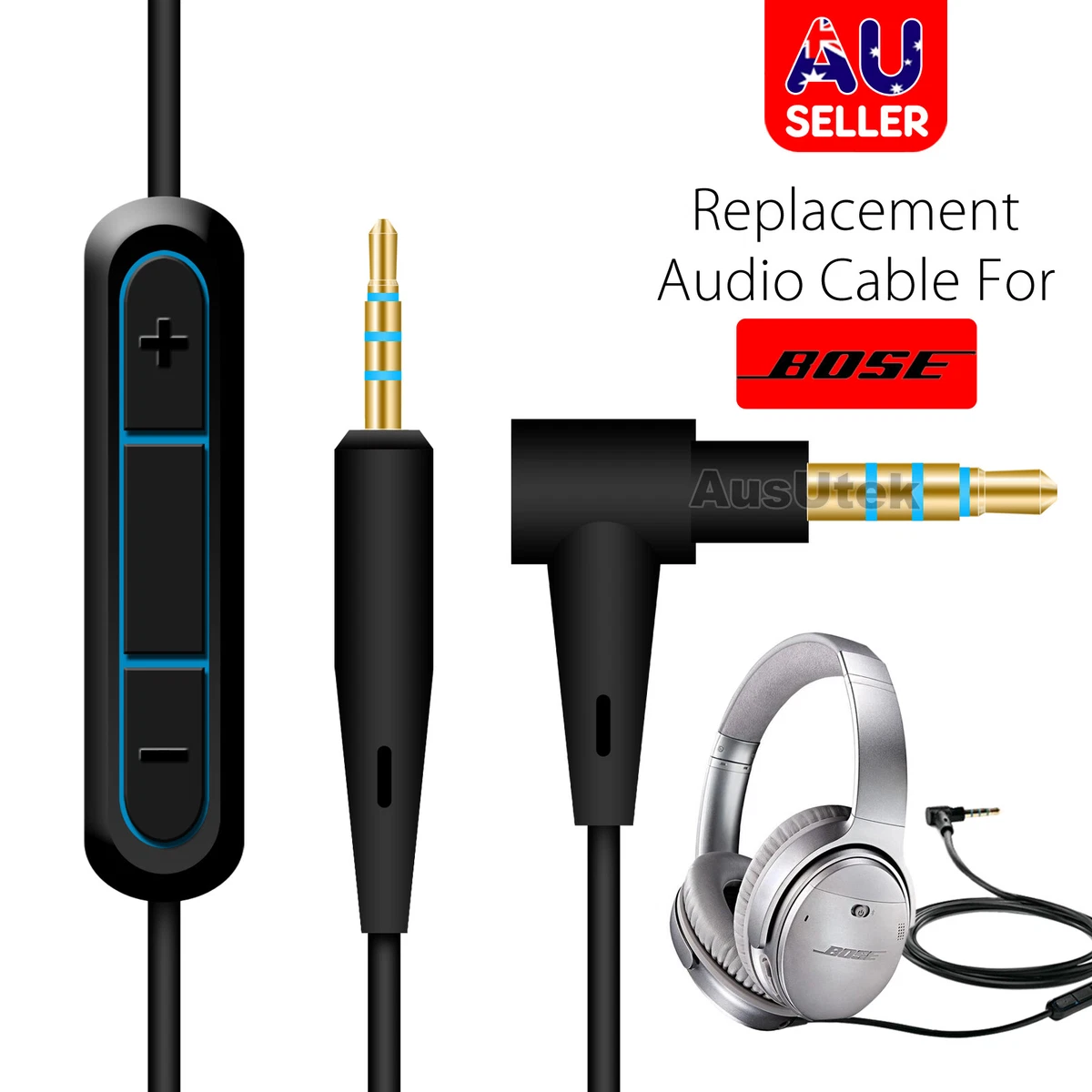 Cable Remote For QuietComfort 25 35 QC35 Headphone Android Phone |