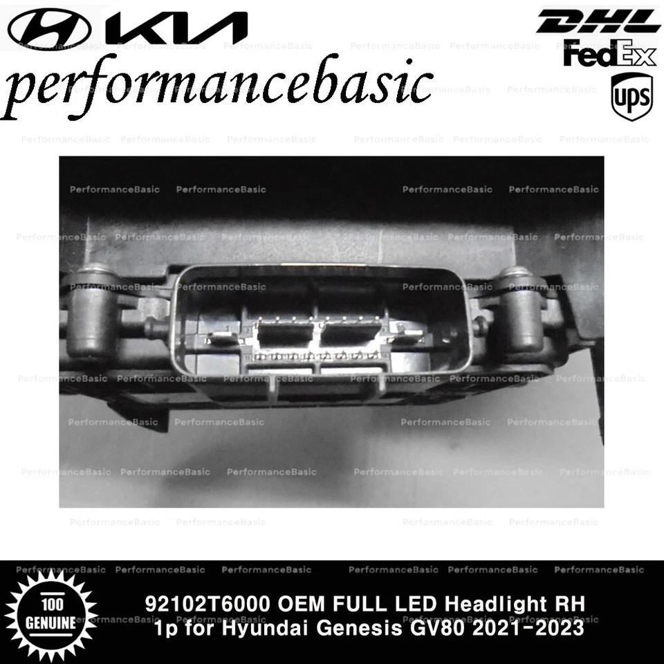 92102T6000 OEM FULL LED Headlight RH 1p for Hyundai Genesis GV80 2021-2023 - Изображение 3 из 3