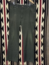 Big Smith Vintage Work Pants Green Men  s Sz 36x 31 60s 70s Rare