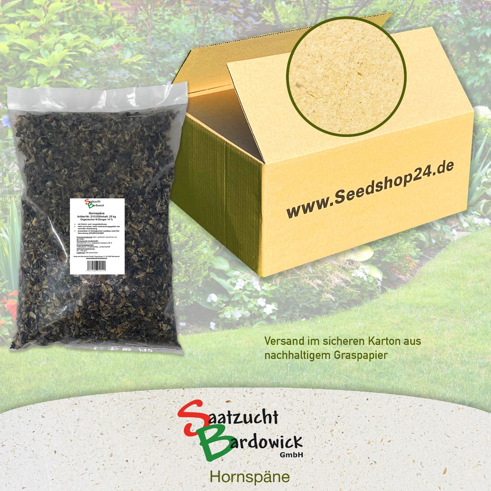 20Kg Hornspne Organischer Bio Gartendnger natrlicher Dnger  Stickstoffdnger | eBay