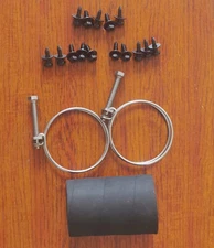 Gas/Fuel Tank Filler Hose Clamps & Install Kit for Ford Falcon & Mustang