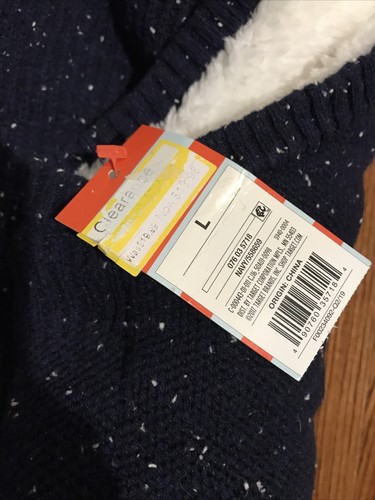 Cat and Jack Fleece Child sweater Navy size Large - Picture 6 of 8