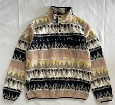 Patagonia Synchilla Snap-T Pullover Women s Size L Bandicoot Marrow Grey
