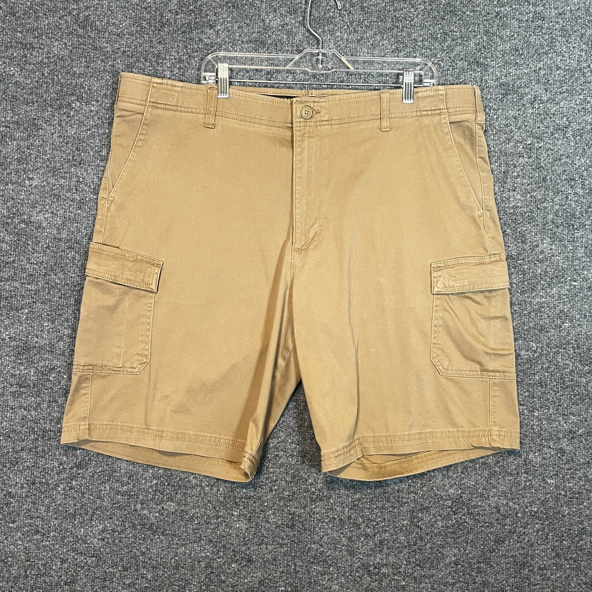Lee Shorts Mens 42 Beige Khaki Extreme Comfort Chino Cargo Shorts Stretch