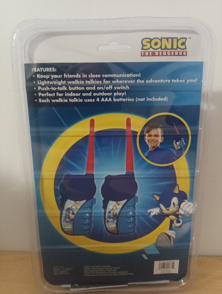 Talkies-walkies Sonic The Hedgehog - Set Pour Enfants - Portée 150m - Facile à Utiliser - Piles AA Non Incluses