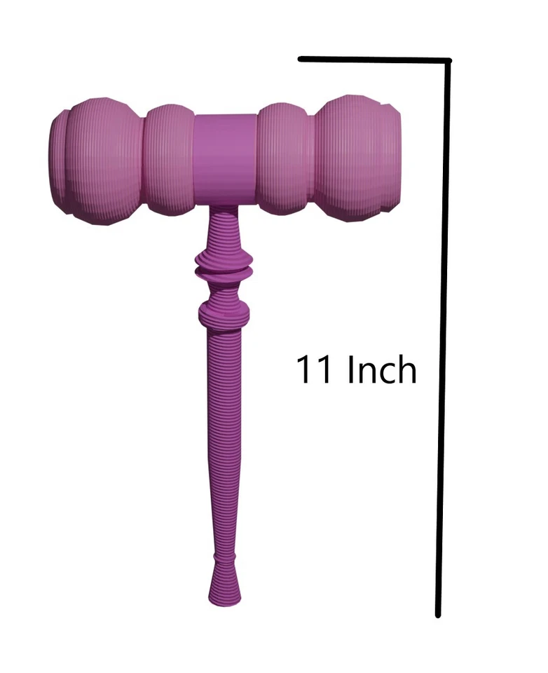 Judge Costume pink Gavel - Image 2 of 3