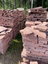 12m2 Polygonalplatten Bruchplatten aus Sandstein rot 4 cm Gartensteine Garten