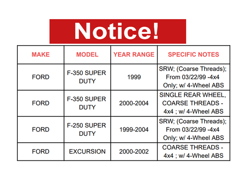 For 1999-2004 Ford F-250 F-350 Super Duty Front Wheel Bearing and Hub 4WD 4x4 - Picture 2 of 10