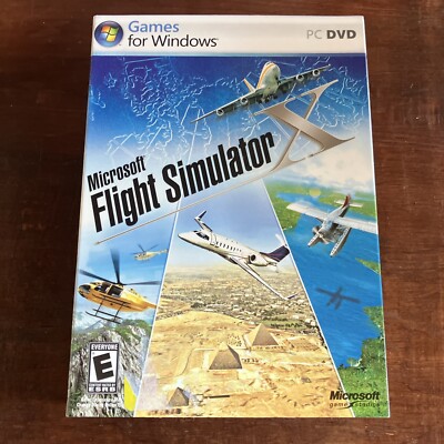 Microsoft Flight Simulator X (PC, 2006) w/ CD Key + Slipcover Complete