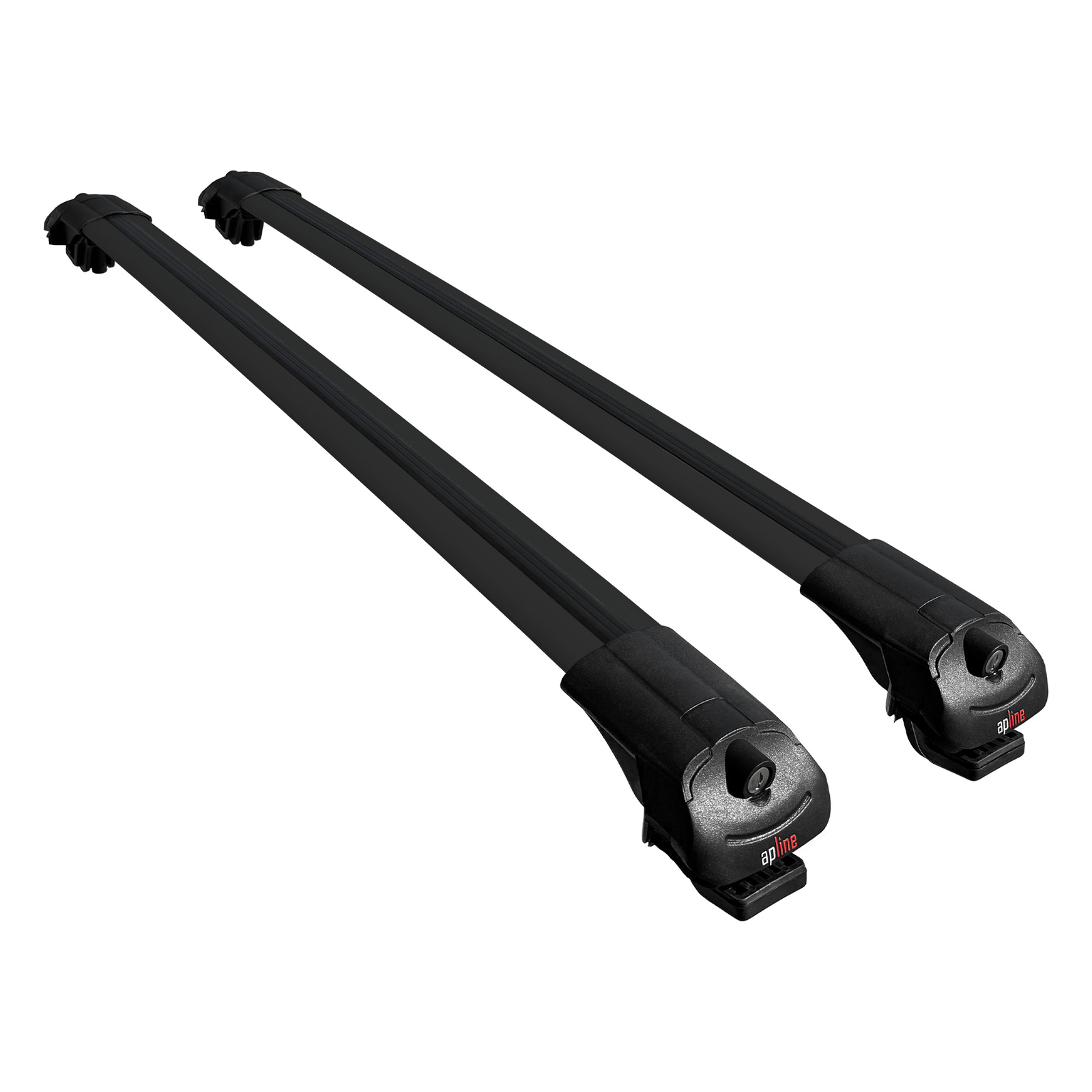 Barres de toit Toyota Land Cruiser V8 J200 2008-2021 | Galerie alu noire ACE-1