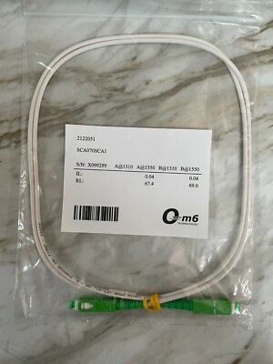 OM6 Simplex Patch Cable SC/APC to SC/APC SM, fiber optic cable 1M / 3FT 10 Pack