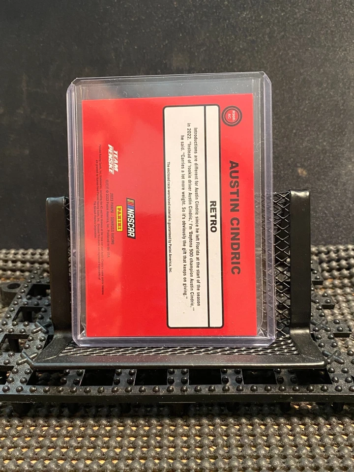 Austin Cindric 2023 Donruss Retro Relics / Tire - Image 2 of 2
