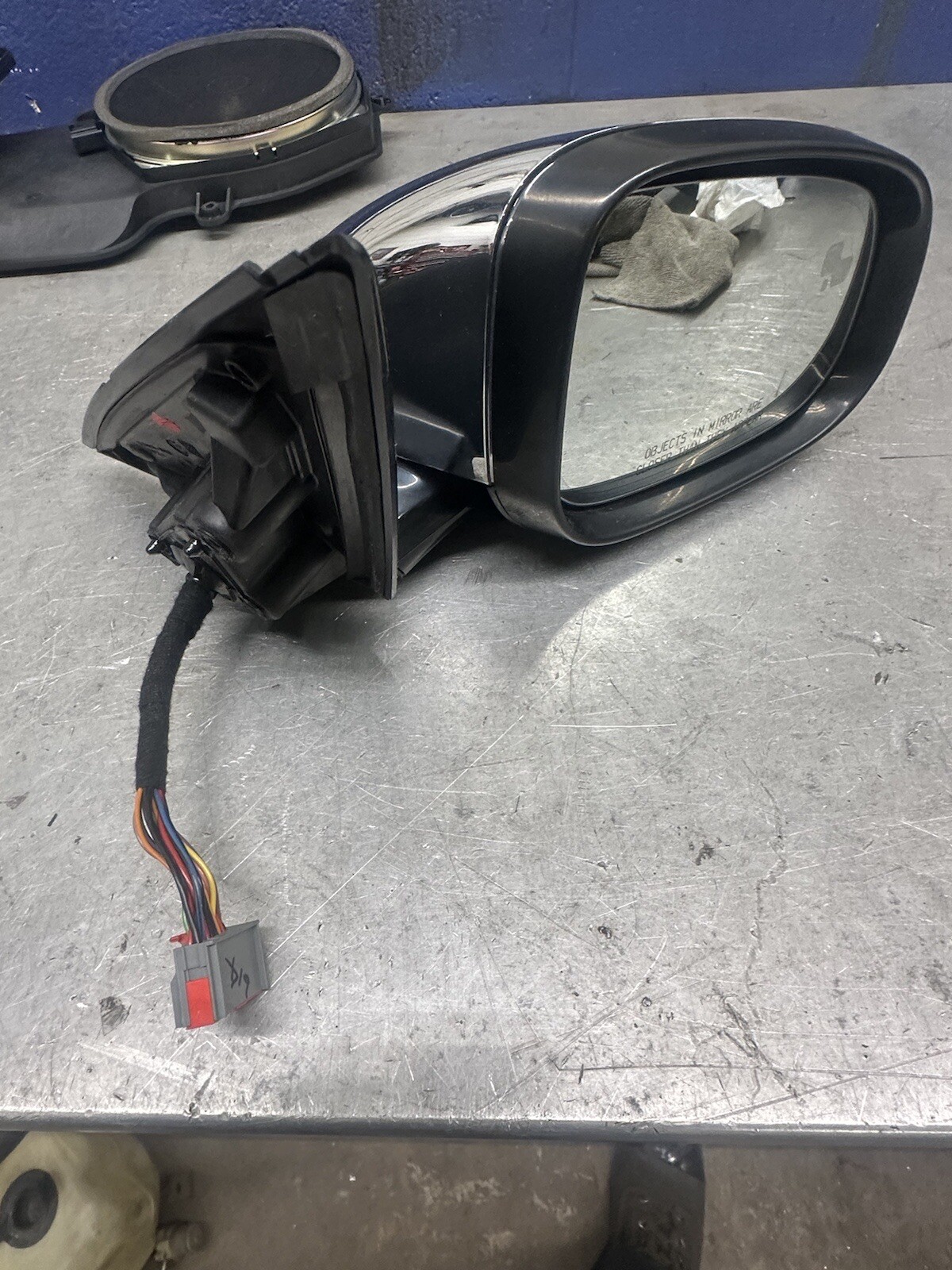 OEM Passenger Side RH 16 Wire Mirror 11-15 Jaguar XF C2z19384 Read 