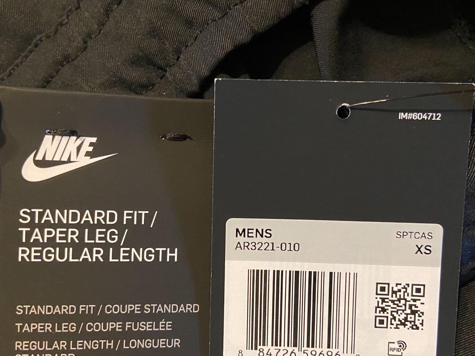 Men's Nike Sportswear Woven Pants Black 