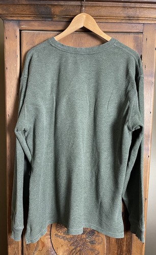 L.L. Bean Herren Gr. TL grün Waffelstrick Thermo Rundhals Pullover Outdoor - Bild 2 von 8
