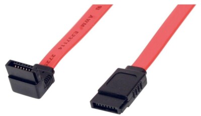 20 Stück S-ATA Kabel gerade/gewinkelt Kabel-236 70mm breit ca. 1m lang Farbe rot