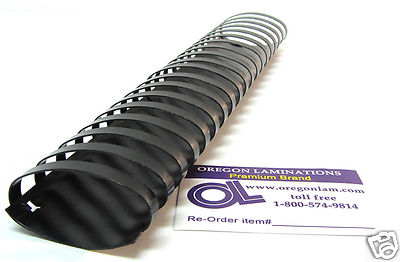 Plastic Comb Binding Spines 1-1/2-inch (38mm) 19 Ring [pack of 100] Black  1.5" | eBay