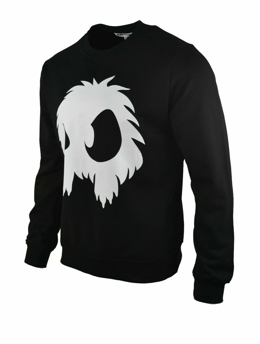 MCQ MONSTER PRINT LOGO SWEATSHIRT BLACK eBay