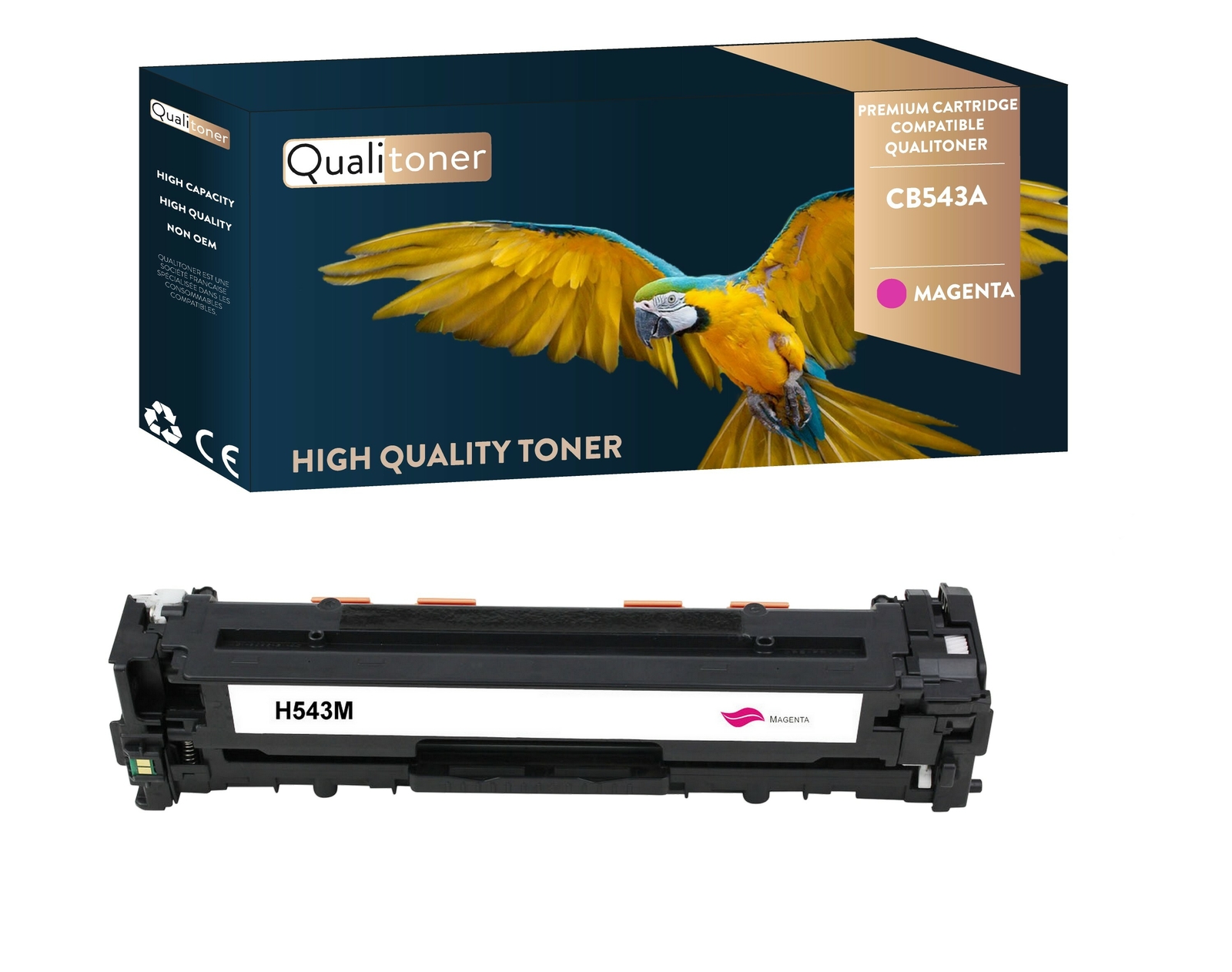 Toner HP CB543A compatible magenta reduisez vos couts d'impression couleur