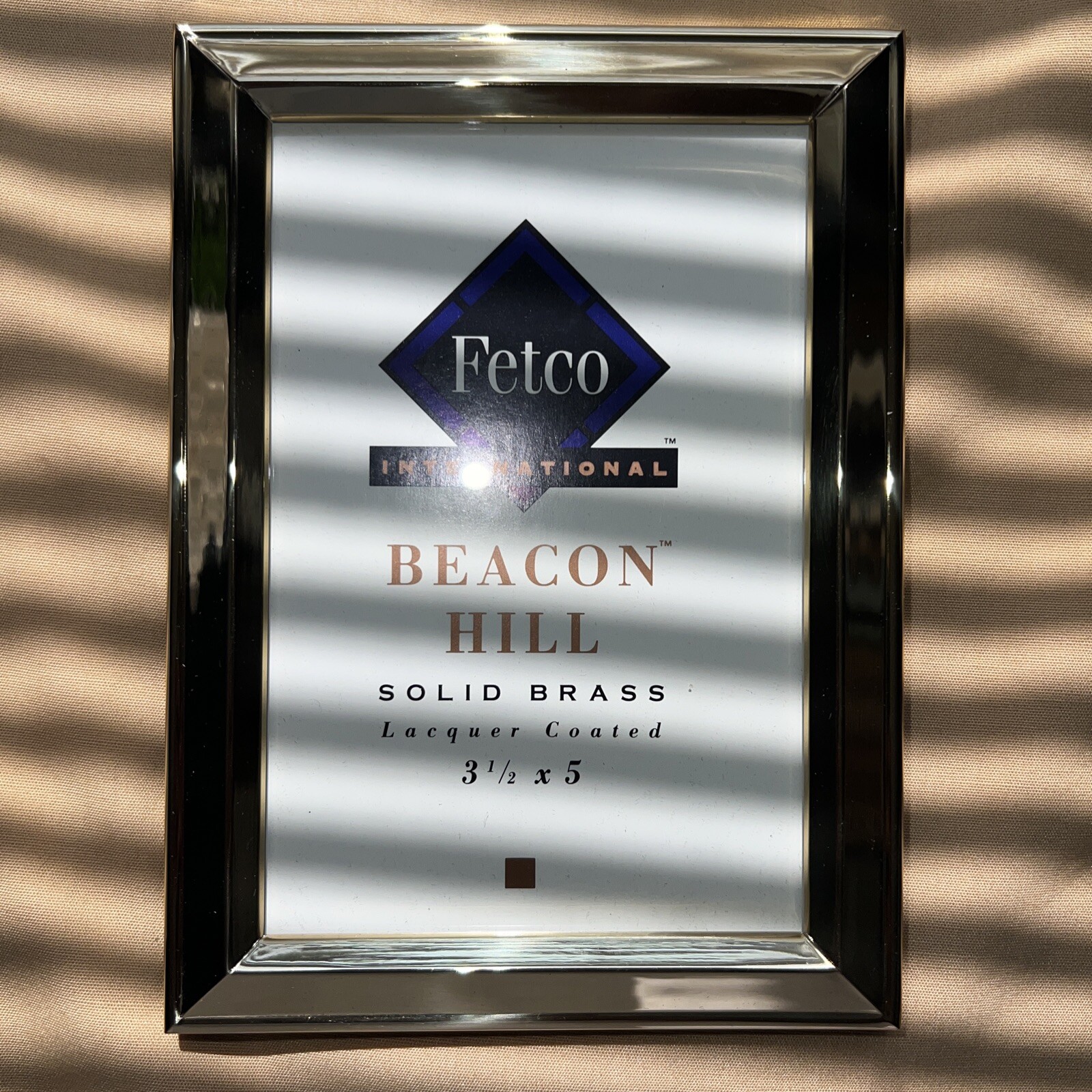 fetco international picture frame 3 1/2 x 5 Beacon Hill Solid Brass