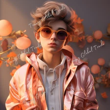 Short hair girl-Digital image picture photo wallpaper background