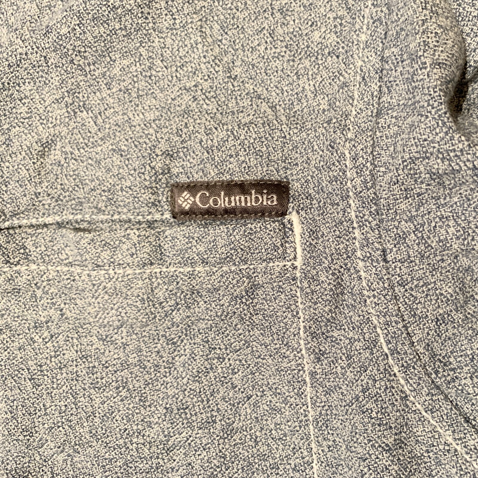 Columbia Blue Gray Pattern Button Down Shirt Coll… - image 3