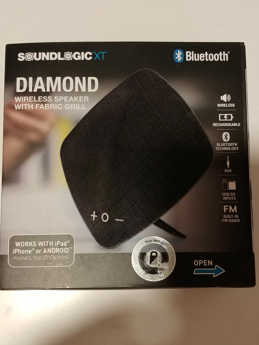 Sound logic XT Diamond Bluetooth Speaker With Fabric Grill Black