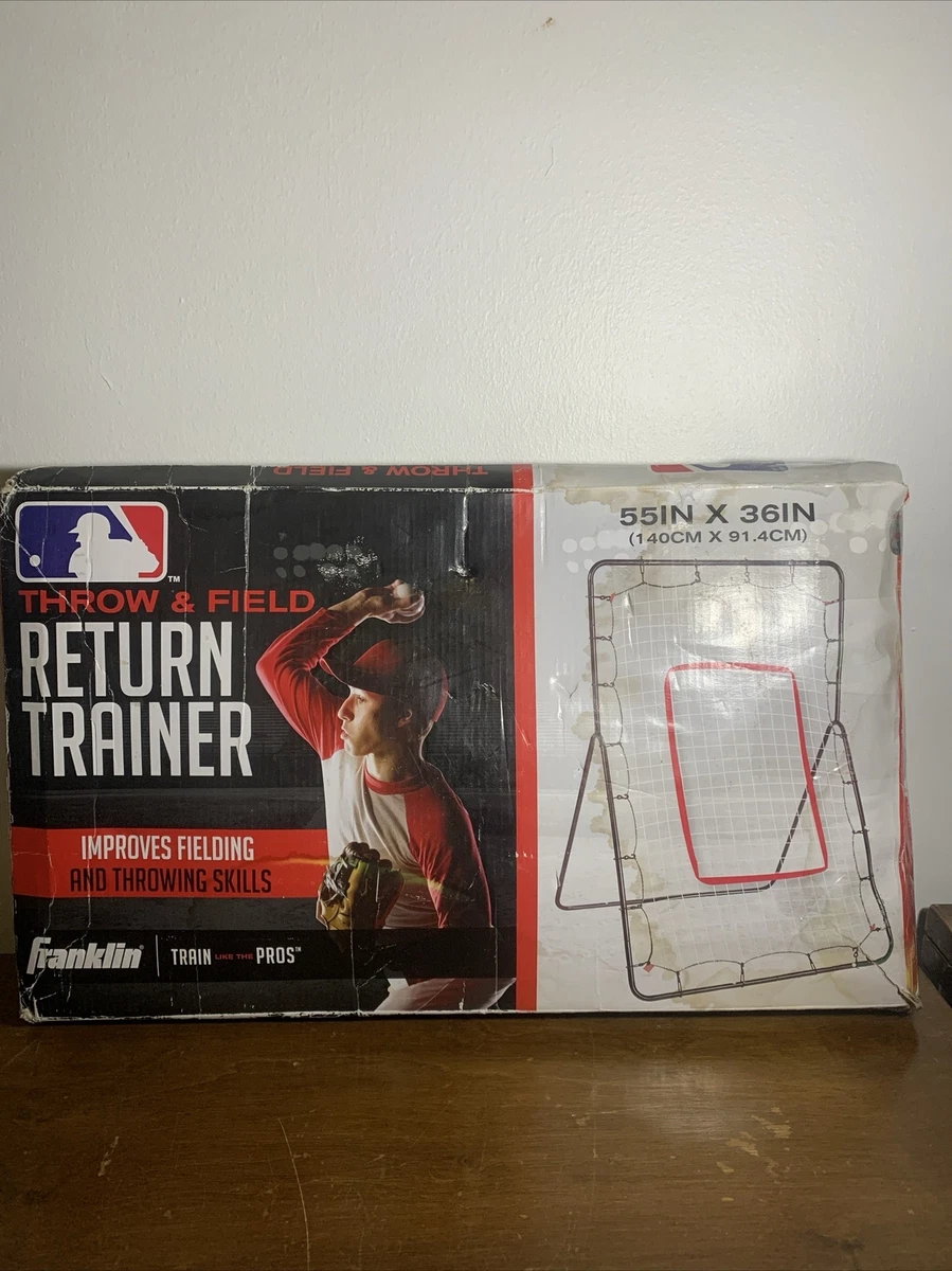 Franklin Sports Set Baseball Da Interno Con Bersaglio - Gioco Per Porta 91x61 Cm - 3 Palline Autoadesive - 3