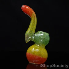 6" Rasta Bubbler Tobacco Smoking Pipe Thick Collectible Bubbler Pipes - P461