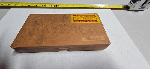 Mitutoyo No.122-125 Blade Micrometer 0 - 1" (.00010") setting wrench & Box Japan