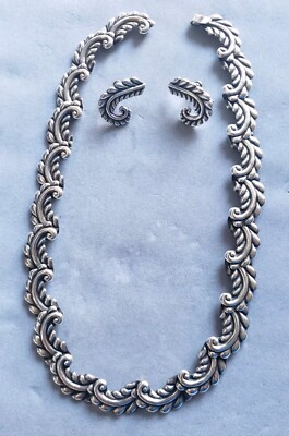 アクセサリー antique vintage old silver mexico indian 1940s PAT # 7149 MEXICO Sterling Silver 5 EMBLEMATIC MEXICO