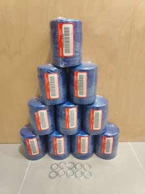 #ad 10 X Genuine OEM Honda Oil Filters w 10 Washer NEW Pack Of 10 15400 PLM A02 $39.99