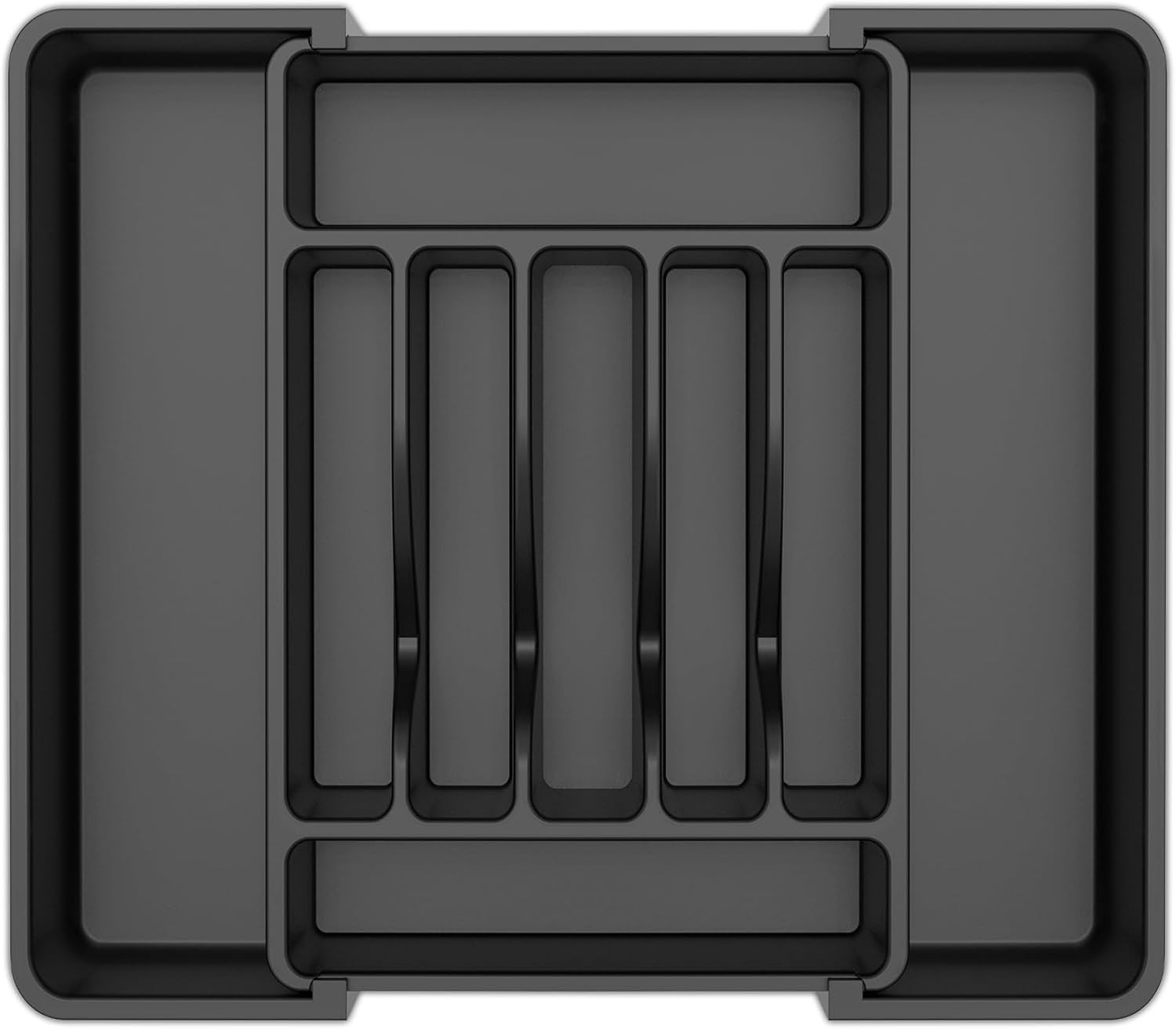 Expandable Silverware Organizer Tray 12.4-21in Adjustable Kitchen Drawer Divider