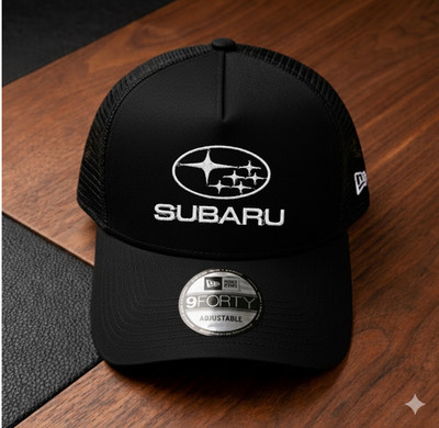 Subaru Embroidered Trucker Hat Mesh Adjustable Snapback Car Cap