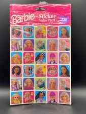 Vintage New Open Package 1997 Barbie Doll Sticker Value Pack 120 Stickers