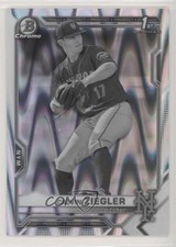 2021 Bowman Draft Chrome Black & White RayWave Refractor Calvin Ziegler 0i6p