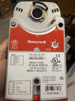 Honeywell MS3105J3030 Spring Return HVAC Damper Actuator 24 Vac/dc 44 lb-in