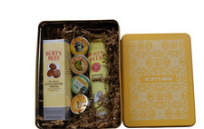Burt's Bees Gifts Set 6 Products in Giftable Tin: Balms, Hand  Foot Cream.
