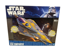 Star Wars Clone Wars 2010 Hasbro ANAKIN   S JEDI STARFIGHTER NEW IN SEALED BOX