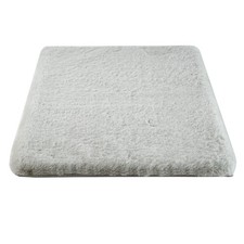 Faux Fur Bath Mat   21x34-Inch Nonslip Jacquard Faux Fur Rug for Washable Rug...