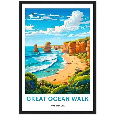 Great Ocean Walk Australia Travel Poster