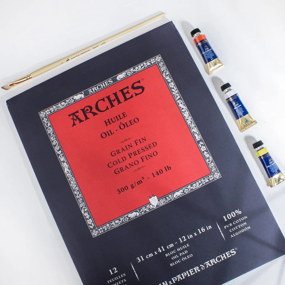 Oil Pad 12x16, 12 Sheets - Art Paper for Oil Paint, Acrylic, Pastel - Image 2 of 4