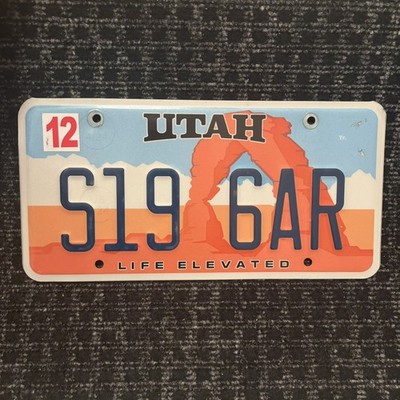 Original US Auto Kennzeichen Nummernschild USA   Utah Life Elevated 