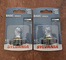 Sylvania 5201 Basic Halogen Headlight Bulb 5201.bp 2 Packs New Sealed