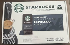 Starbucks Espresso Roast by Nespresso torrefaction 60ct old stock