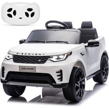 12V Ride On Toy Electric Car for Kids Electric Vehicle with Remote Control White
