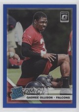 2019 Panini Donruss Optic Rated Rookie Blue Prizm /150 Qadree Ollison #199 08jk