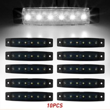 10x 12V White Underbody Underglow LED Rock Strip Light Bright for Jeep ATV Truck
